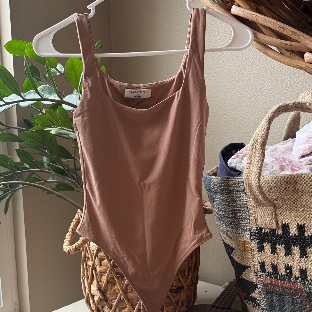 Aritzia Babaton Bodysuit - Tan